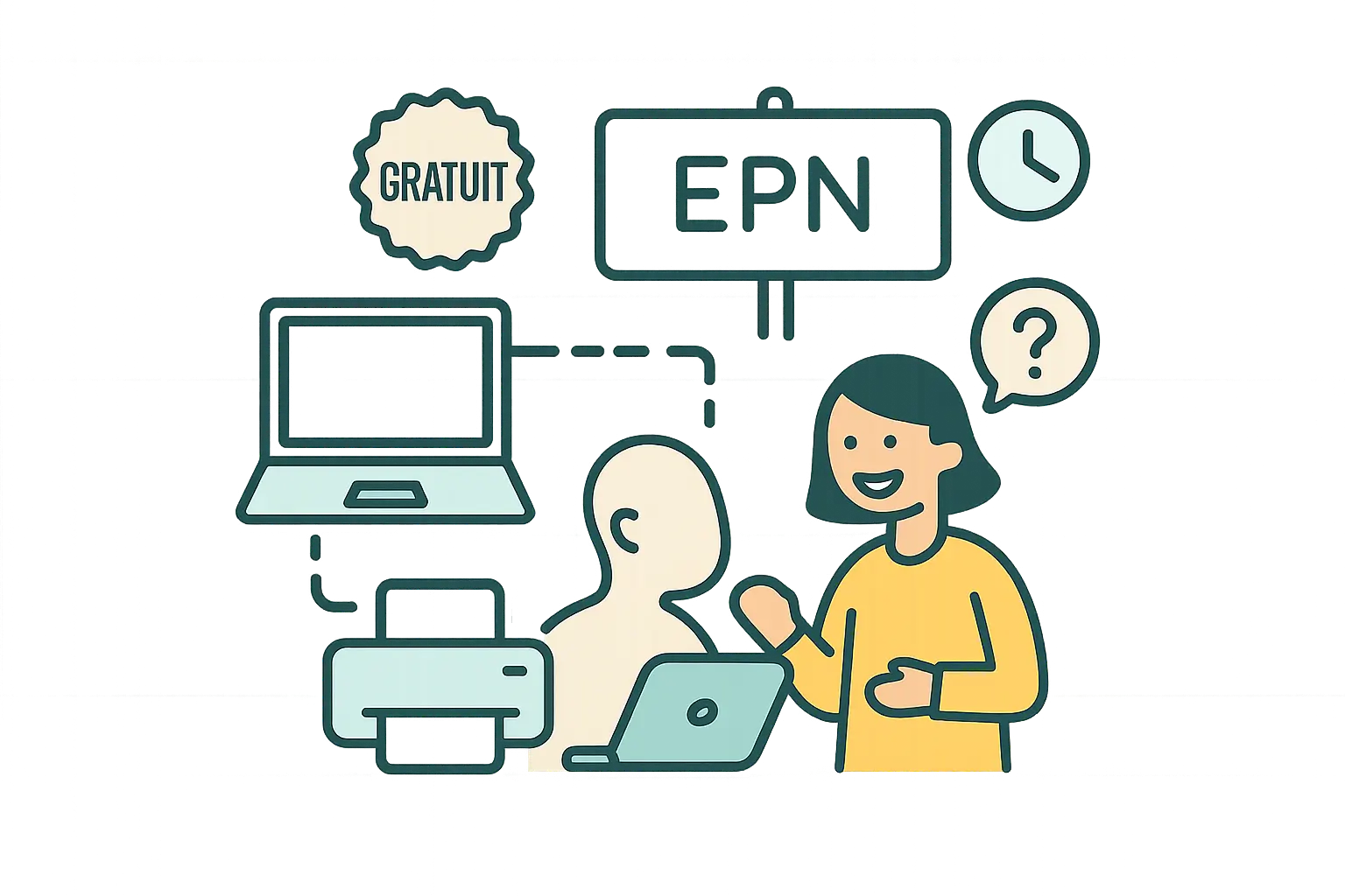 Espace Public Numérique : ordinateurs, tablettes et impressions à disposition